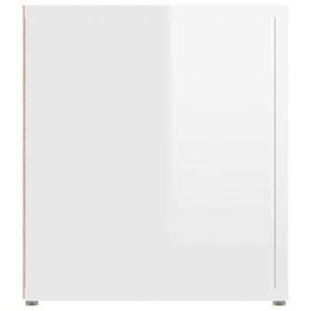 TV-Schränke 2 Stk. Hochglanz-Weiß 80x31,5x36 cm Holzwerkstoff