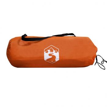 Kuppel-Campingzelt 2 Personen Grau und Orange Wasserdicht