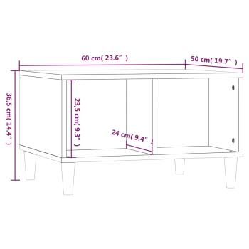 ARDEBO.de - Couchtisch Räuchereiche 60x50x36,5 cm Holzwerkstoff