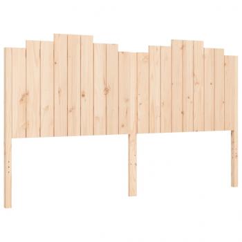 Massivholzbett mit Kopfteil