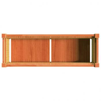 Pflanzkübel 2 Stk. Wachsbraun Massivholz Kiefer
