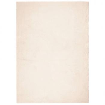 Teppich HUARTE Kurzflor Weich und Waschbar Beige 160x230 cm