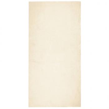 Teppich HUARTE Kurzflor Weich und Waschbar Creme 100x200 cm
