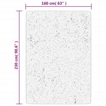 Teppich HUARTE Kurzflor Weich und Waschbar Creme 160x230 cm