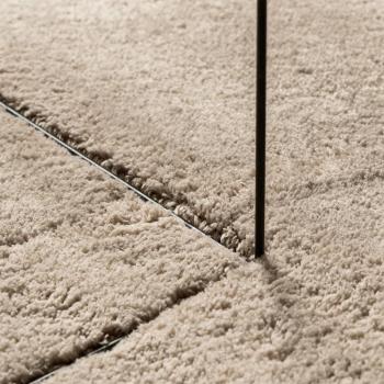 Teppich HUARTE Kurzflor Weich und Waschbar Sandfarben 120x170cm