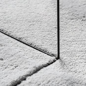 Teppich HUARTE Kurzflor Weich und Waschbar Grau 240x340 cm