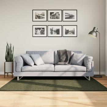 ARDEBO.de - Teppich HUARTE Kurzflor Weich und Waschbar Waldgrün 120x170 cm