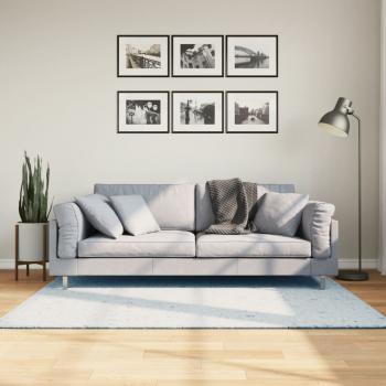 ARDEBO.de - Teppich HUARTE Kurzflor Weich und Waschbar Blau 120x170 cm
