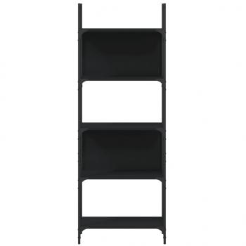 Bücherregal 5 Böden Schwarz 60,5x24x166,5 cm Holzwerkstoff