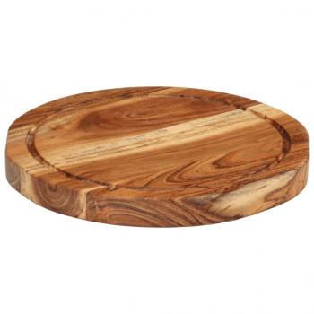 Schneidebrett Ø25x2,5 cm Massivholz Akazie