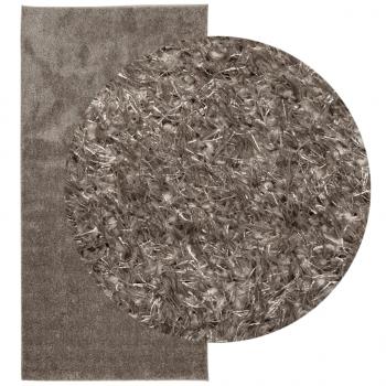 Teppich ISTAN Hochflor Glänzend Grau 100x200 cm