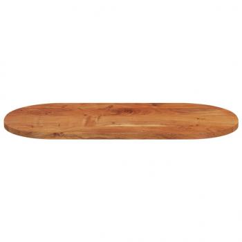 Tischplatte 100x50x3,8 cm Oval Massivholz Akazie