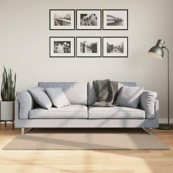 ARDEBO.de - Teppich HUARTE Kurzflor Weich und Waschbar Sandfarben 80x150 cm