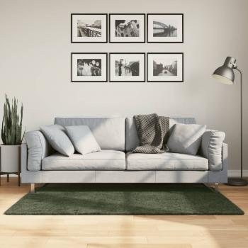 ARDEBO.de - Teppich HUARTE Kurzflor Weich und Waschbar Waldgrün 80x150 cm