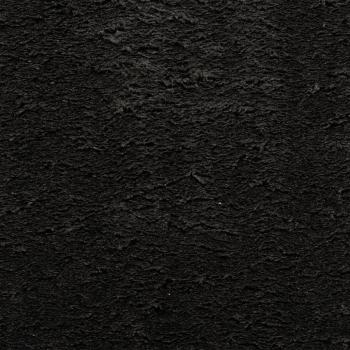 Teppich HUARTE Kurzflor Weich und Waschbar Schwarz 60x110 cm