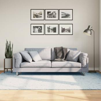 ARDEBO.de - Teppich HUARTE Kurzflor Weich und Waschbar Blau 160x230 cm