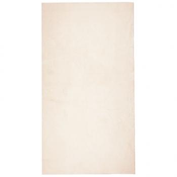 Teppich HUARTE Kurzflor Weich und Waschbar Beige 60x110 cm