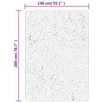 ARDEBO.de - Teppich HUARTE Kurzflor Weich und Waschbar Creme 140x200 cm