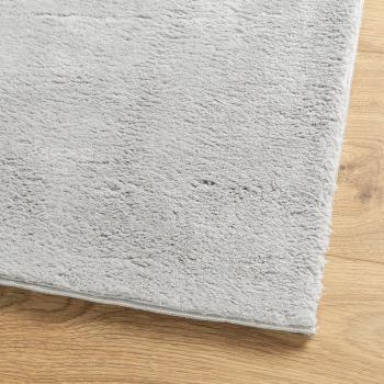 Teppich HUARTE Kurzflor Weich und Waschbar Grau 160x230 cm