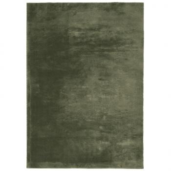Teppich HUARTE Kurzflor Weich und Waschbar Waldgrün 200x280 cm