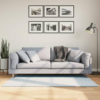 ARDEBO.de - Teppich HUARTE Kurzflor Weich und Waschbar Blau 80x150 cm