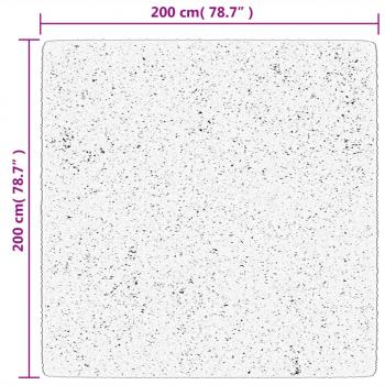 Teppich HUARTE Kurzflor Weich und Waschbar Blassrosa 200x200 cm