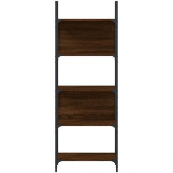Bücherregal 5 Böden Braun Eichen-Optik 60,5x24x166,5 cm