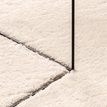 Teppich HUARTE Kurzflor Weich und Waschbar Beige Ø 100 cm
