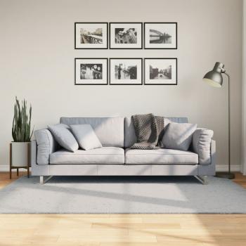 ARDEBO.de - Teppich HUARTE Kurzflor Weich und Waschbar Grau 140x200 cm