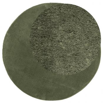 Teppich HUARTE Kurzflor Weich und Waschbar Waldgrün Ø 200 cm