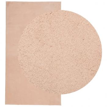 Teppich HUARTE Kurzflor Weich und Waschbar Blassrosa 80x150 cm