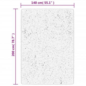 Teppich HUARTE Kurzflor Weich und Waschbar Rot 140x200 cm