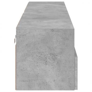 TV-Wandschränke 2 Stk. Betongrau 80x30x30 cm Holzwerkstoff