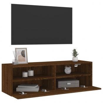TV-Wandschrank Braun Eiche-Optik 100x30x30 cm Holzwerkstoff