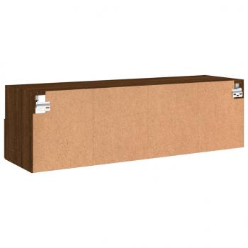 TV-Wandschrank Braun Eiche-Optik 100x30x30 cm Holzwerkstoff