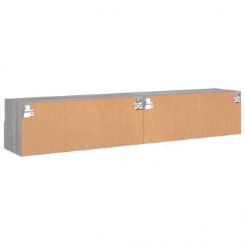 TV-Wandschränke 2 Stk. Grau Sonoma 80x30x30 cm Holzwerkstoff