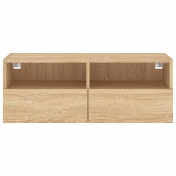 TV-Wandschrank Sonoma-Eiche 80x30x30 cm Holzwerkstoff
