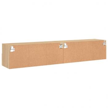 TV-Wandschränke 2 Stk. Sonoma-Eiche 80x30x30 cm Holzwerkstoff