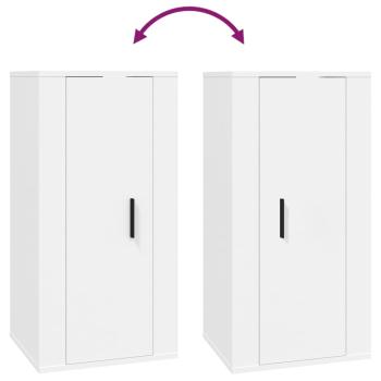 TV-Wandschrank Weiß 40x34,5x80 cm