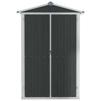 Gerätehaus Anthrazit 116x45x175 cm Verzinkter Stahl