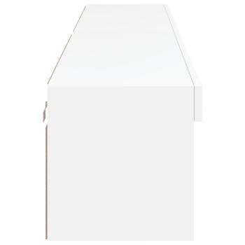 TV-Schränke mit LED-Leuchten 2 Stk. Weiß 100x30x30 cm