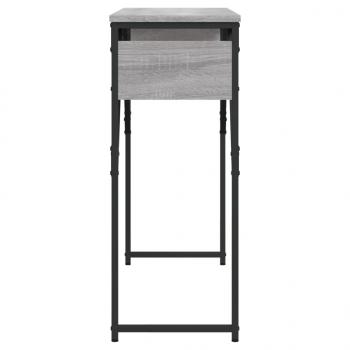 Konsolentisch mit Ablage Grau Sonoma 105x30x75cm Holzwerkstoff