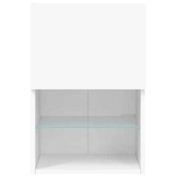 TV-Schränke mit LED-Leuchten 2 Stk. Weiß 40,5x30x60 cm