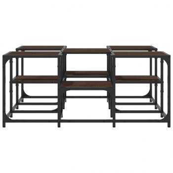 Couchtisch Braun Eichen-Optik 91x91x40 cm Holzwerkstoff