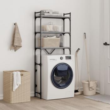 Waschmaschinenregal Grau Sonoma 67x25x163 cm Holzwerkstoff