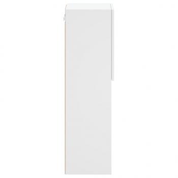 TV-Schränke mit LED-Leuchten 2 Stk. Weiß 30,5x30x102 cm