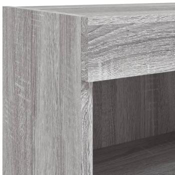 TV-Schränke mit LED-Leuchten 2 Stk. Grau Sonoma 60x30x30 cm