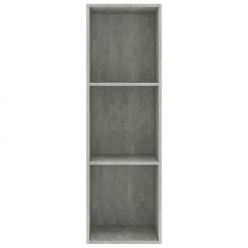 Bücherregal/TV-Schrank Betongrau 36x30x114 cm Holzwerkstoff