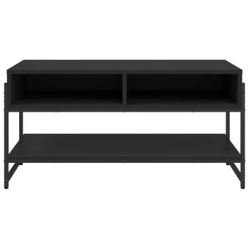 ARDEBO.de - Couchtisch Schwarz 90x50x45 cm Holzwerkstoff