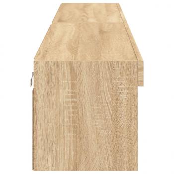 TV-Schränke mit LED-Leuchten 2 Stk. Sonoma-Eiche 100x30x30 cm
